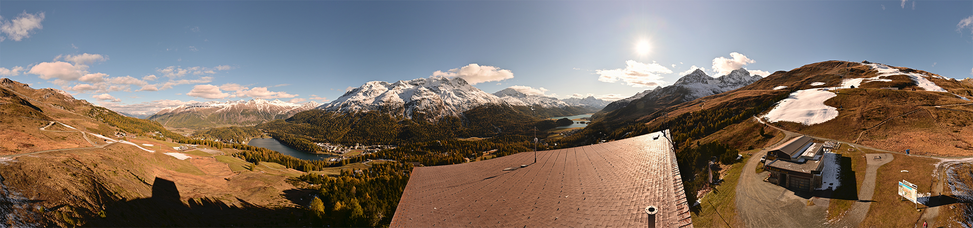 Herbst Panorama St.Moritz