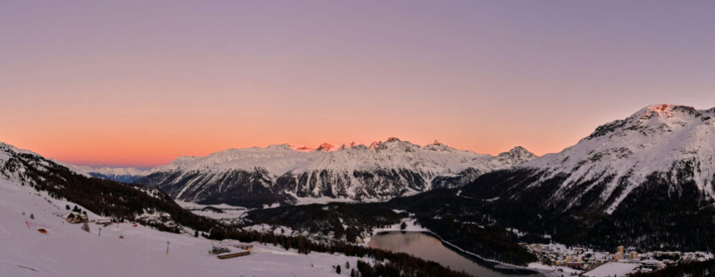 Sonnenuntergang St. Moritz