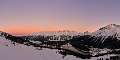 Sonnenuntergang St. Moritz
